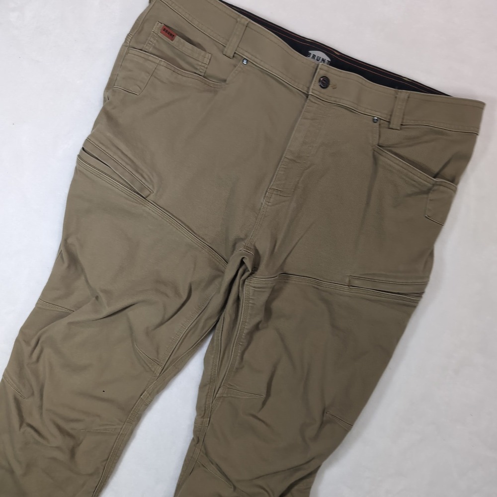 Brunt The Martin Work Pants Men 42x32 Tan Utility Double Knee Tactical Carpenter